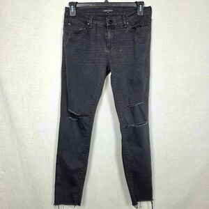 Dear John Black Distressed Skinny Jeans Women’s 30